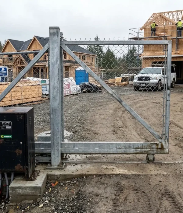 Sécurisez votre construction avec notre barrière coulissante.